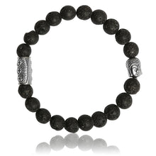 Charger l'image dans la galerie, BRACELET Mixte PIERRE DE LAVE ET BOUDDHA LAUREN STEVEN LSB08/032