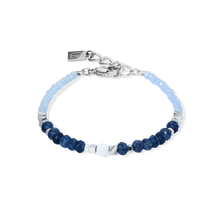 Charger l'image dans la galerie, BRACELET Dame COEUR DE LION Amulette Modern Future argent-bleu 2036/30-0717