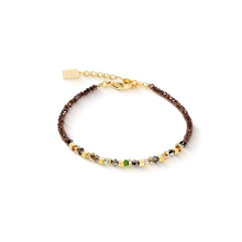 Charger l'image dans la galerie, BRACELET Femme ACIER COEUR DE LION golden Whisper marron-olive 4359/30-1109