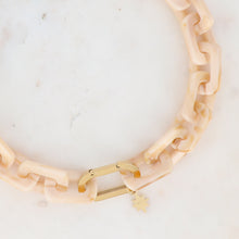 Charger l'image dans la galerie, COLLIER Dame résine rectangulaire et étoile acier doré