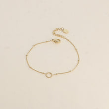 Charger l'image dans la galerie, BRACELET Femme Acier  BOHM chaîne avec boules et cercle milgrain
