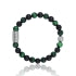 Charger l'image dans la galerie, BRACELET Mixte Agate noire/ Oeil de tigre vert LAUREN STEVEN