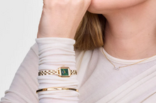 Charger l'image dans la galerie, MONTRE Dame Quadro Mini Arch 3-link Emerald Sunray Gold DANIEL WELLINGTON DW00100852