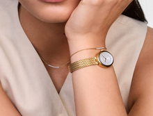 Charger l'image dans la galerie, MONTRE Dame Juliette Braided Mesh White Sunray Gold DANIEL WELLINGTON DW00100882