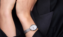 Charger l'image dans la galerie, MONTRE Dame Juliette Braided Mesh White Sunray Silver DANIEL WELLINGTON DW00100884