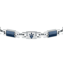 Charger l'image dans la galerie, BRACELET Homme Iconic Argenté et céramique bleue MASERATI JM425ATZ70