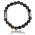 Charger l'image dans la galerie, BRACELET Mixte Agate noire/Oeil de tigre LAUREN STEVEN