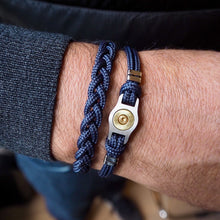 Charger l'image dans la galerie, Bracelet Homme douille et cordon Bang Bang "marine" ELDEN