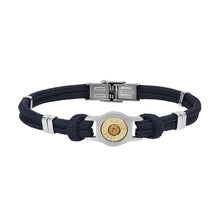 Charger l'image dans la galerie, Bracelet Homme douille et cordon Bang Bang "marine" ELDEN