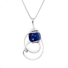 Charger l'image dans la galerie, COLLIER Dame "Octagon Dark Blue Daisy" MARAZZINI