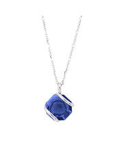 Charger l'image dans la galerie, COLLIER Dame "M Octagon Darkk Blue" MARAZZINI