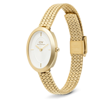 Charger l'image dans la galerie, MONTRE Dame Juliette Braided Mesh White Sunray Gold DANIEL WELLINGTON DW00100882