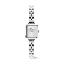 Charger l'image dans la galerie, MONTRE Dame Quadro Mini Arch 3-link White Sunray Silver DANIEL WELLINGTON DW00100844