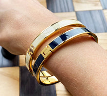 Charger l'image dans la galerie, Bracelet à fermoir Bangle Up Bleu Nuit