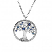 Charger l&#39;image dans la galerie, COLLIER Dame  ARGENT RHODIÉ PENDENTIF ARBRE DE VIE

