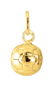 PENDENTIF Unisexe PLAQUE OR BALLON DE FOOT