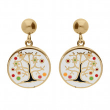 Charger l&#39;image dans la galerie, BOUCLES D OREILLES Femme ACIER DORE ARBRE STELLA MIA
