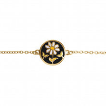 Charger l&#39;image dans la galerie, BRACELET Femme ACIER DORE STELLA MIA RESINE NOIRE
