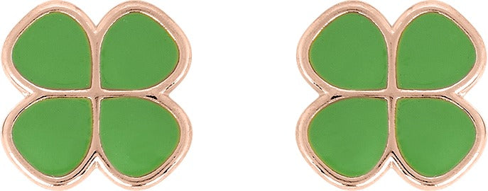 BOUCLES D OREILLES Enfant TREFLE EMAIL VERT 135870