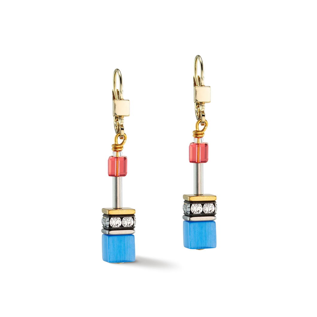 Boucles d'oreilles Dame GeoCUBE® Iconic Classic multicolore or COEUR DE LION 2838201521
