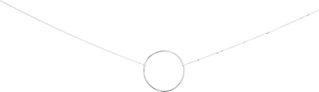 COLLIER ARGENT 925/1000° RHODIÉ CERCLE