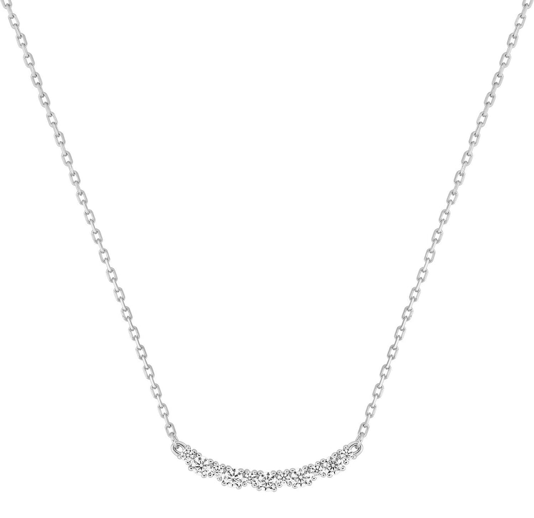 COLLIER Dame ARGENT 925/1000° + OXYDES DE ZIRCONIUM GRIFFES