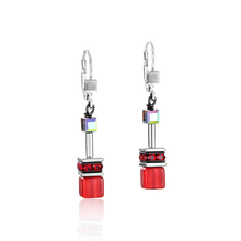 Charger l&#39;image dans la galerie, BOUCLES D&#39;OREILLES Dame 4GeoCUBE® rouge4014/20-0312COEUR DE LION
