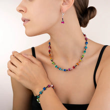 Charger l&#39;image dans la galerie, Collier Dame GeoCUBE® classique polaris &amp; strass multicolore 4409/10-1500
