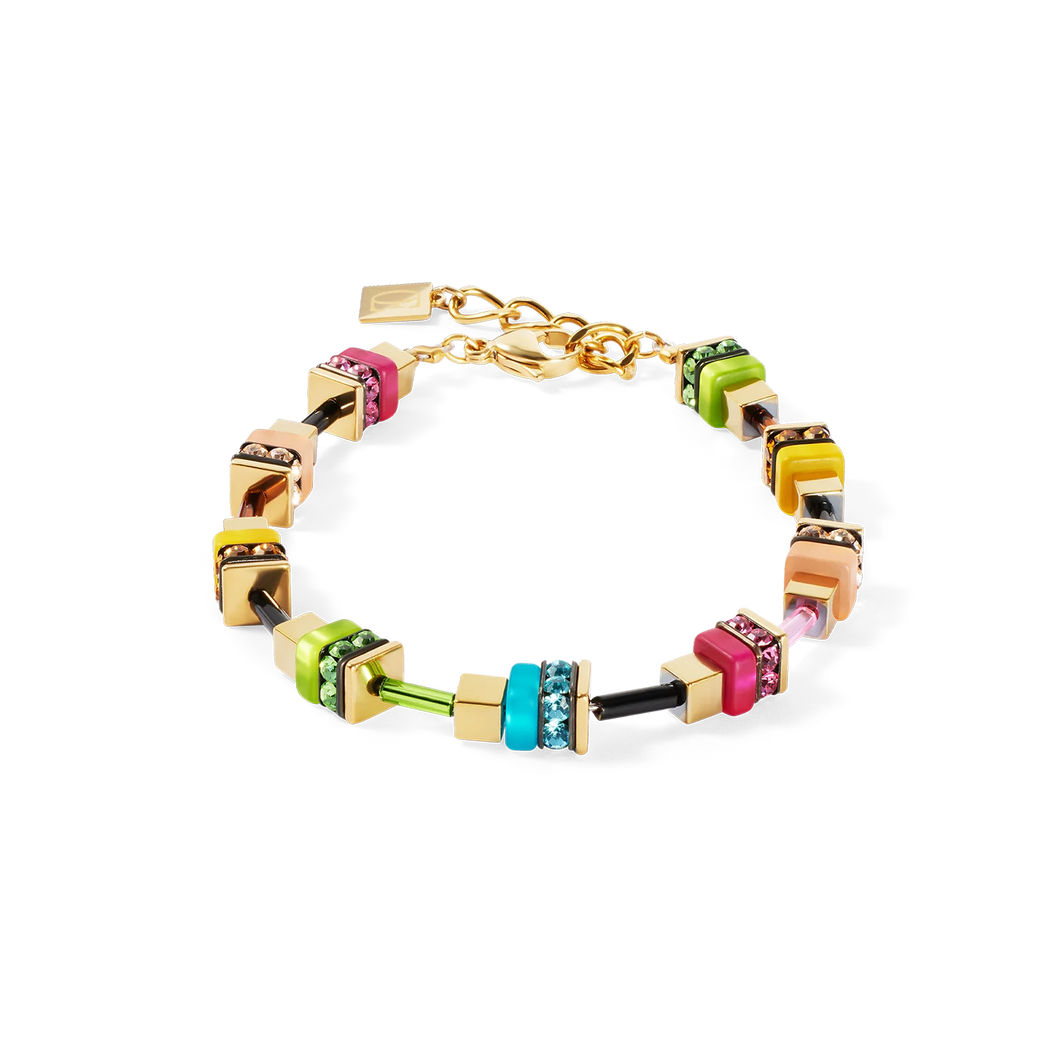 BRACELET Dame Boho Sunset Cube rainbow COEUR DE LION 4413/30-1516