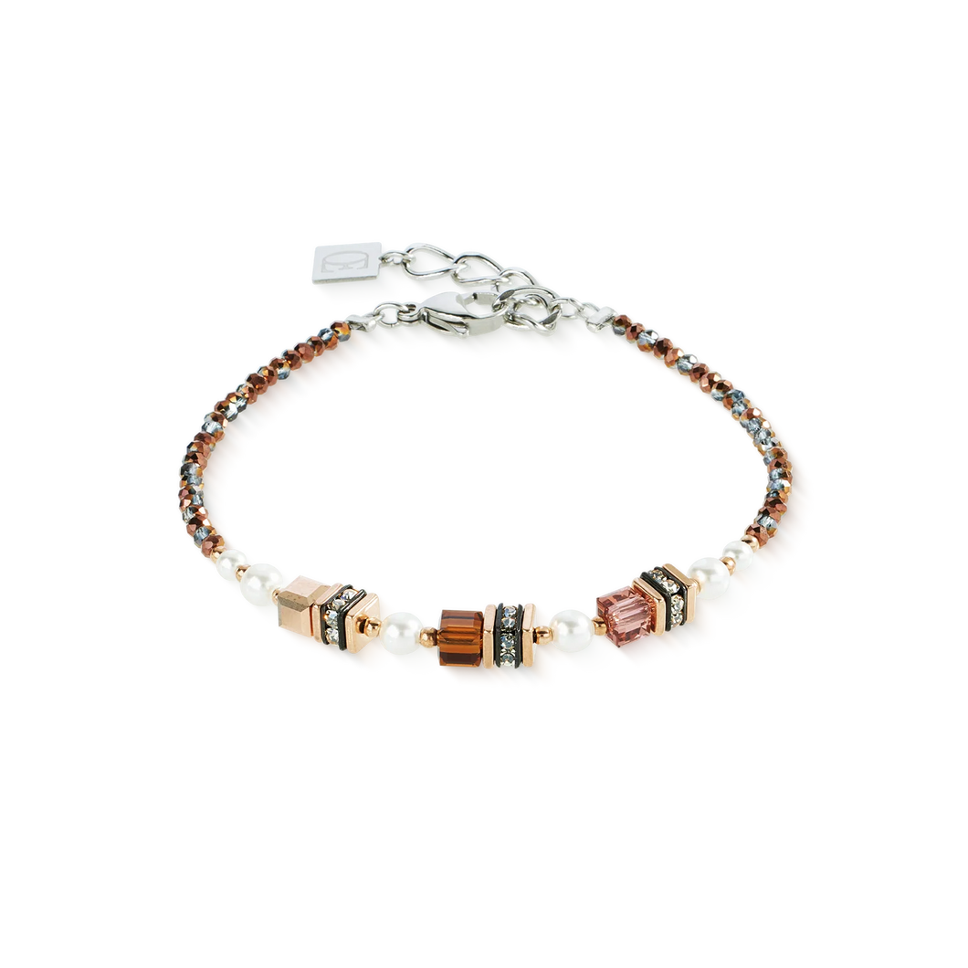 BRACELET Femme ACIER COEUR DE LION  Sparkling Princess Mocha Mousse 4567301100