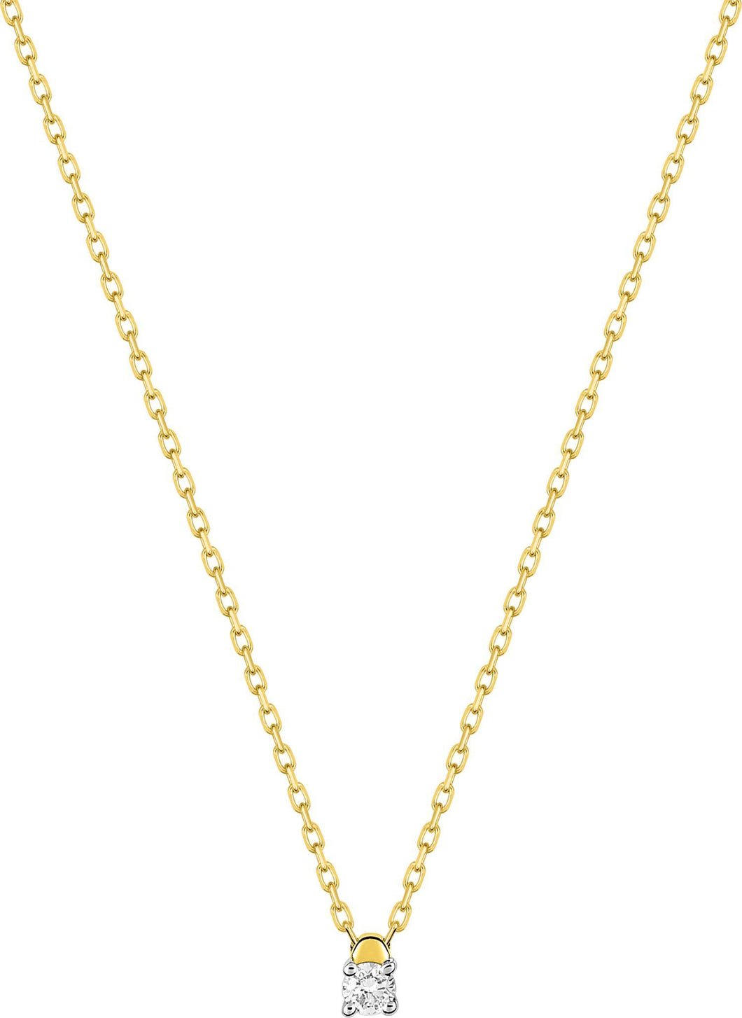 COLLIER Femme OR JAUNE ET DIAMANT
