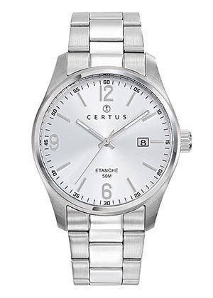 MONTRE Homme acier fond gris CERTUS 616557
