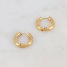 Charger l&#39;image dans la galerie, BOUCLES D&#39;OREILLES Dame Créoles Acier doré ou argenté IKITA
