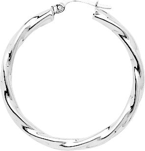 CREOLE Femme OR Blanc torsadée