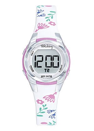 MONTRE Dame silicone blanc TEKDAY 654947