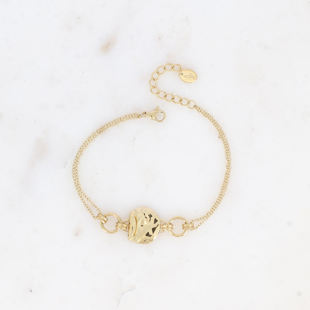 BRACELET Femme Acier inoxydable DORE AVEC PASTILLE BOHM BMB30470600