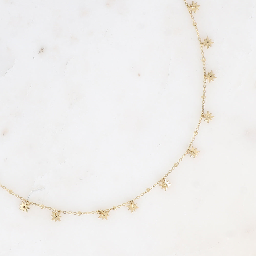 Collier Femme  pampilles étoiles Acier BOHM