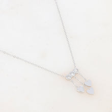 Charger l&#39;image dans la galerie, COLLIER Femme ACIER AVEC CHAINE COEURS ET STRASS
