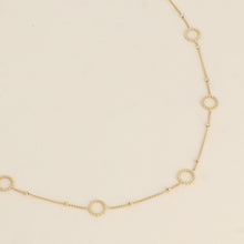 Charger l&#39;image dans la galerie, Collier Femme Acier BOHM chaîne avec boules et cercles milgrain

