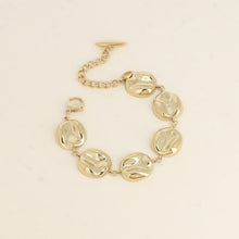 Charger l&#39;image dans la galerie, BRACELET Femme ACIER DORE BOHM MAILLONS RONDS ET PLEINS
