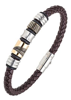 BRACELET Homme CUIR ET ACIER ALL BLACKS 682346