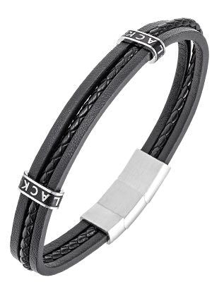 BRACELET Homme cuir NOIR ALL BLACKS 682444