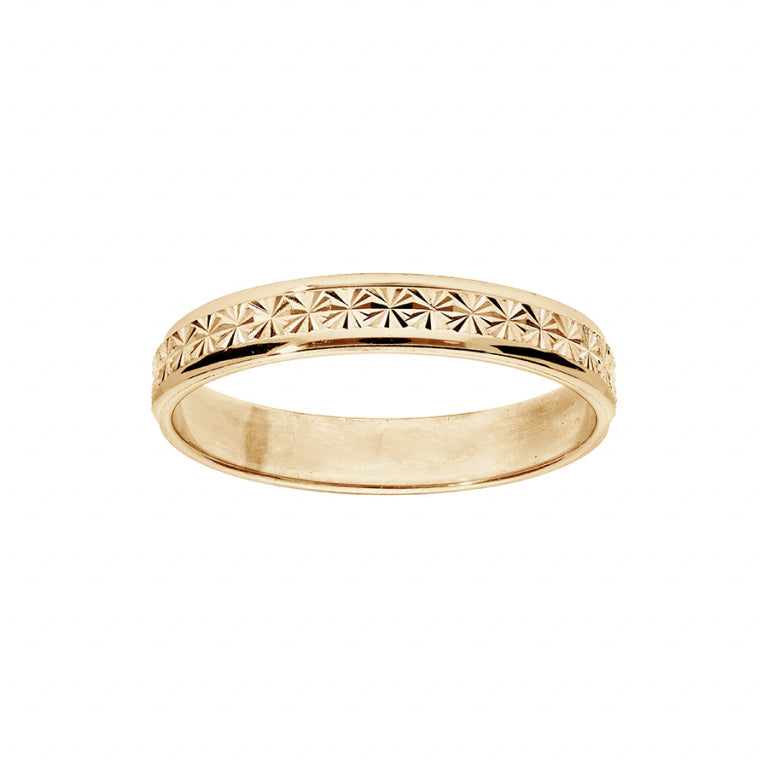 ALLIANCE VERMEIL 4MM DIAMANTEE ETOILES V862894