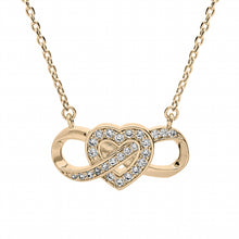 Charger l&#39;image dans la galerie, COLLIER Femme PLAQUE OR COEUR ET INFINI OXYDES

