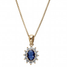 Charger l&#39;image dans la galerie, COLLIER FEMME plaqué or oxyde bleu et blanc
