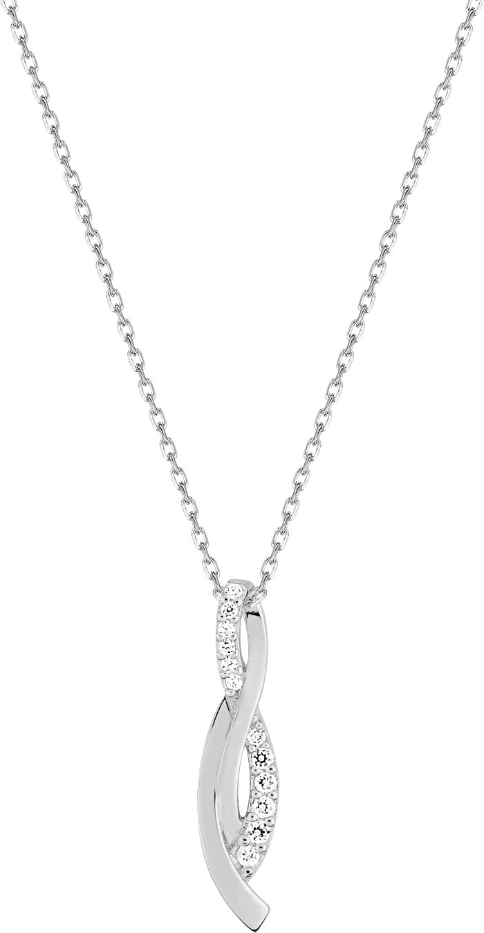 COLLIER Dame VOLUTES avec oxydes ARGENT