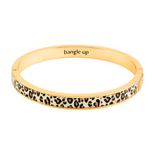 Charger l&#39;image dans la galerie, BRACELET Jonc Dame Tina - Blanc sable Léopard BANGLE-UP
