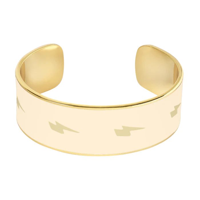 Jonc Dame Ziggy Large - Blanc sable BANGLE-UP BUP18-ZIG-BSO03