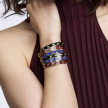 Charger l&#39;image dans la galerie, BRACELET JONC Dame GEM Bleu Navy BANGLE-UP BUP22-GES-BAO40
