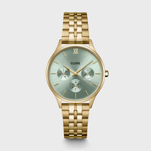 Charger l&#39;image dans la galerie, MONTRE Dame MINUIT multifonctions fond vert CLUSE CW10709
